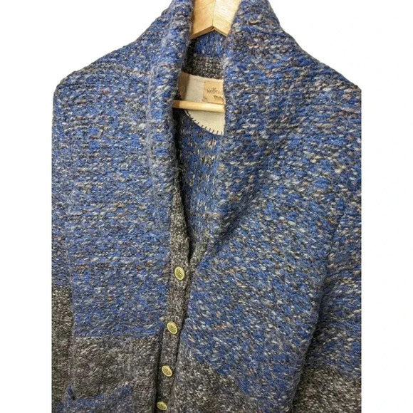 Aritzia Wilfred Free Womens Oversized Wool Blend Thick Button Sweater Cardigan S - Picture 6 of 15